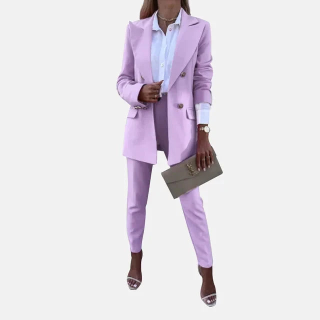 Victoria | Ensemble deux pièces soigné avec blazer et pantalon