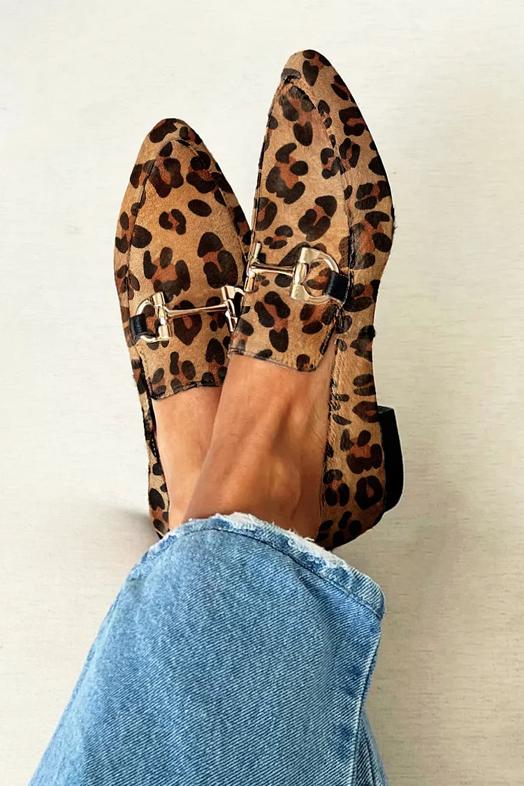 Clara | Elegant And Modern Metallic Detail Loafers