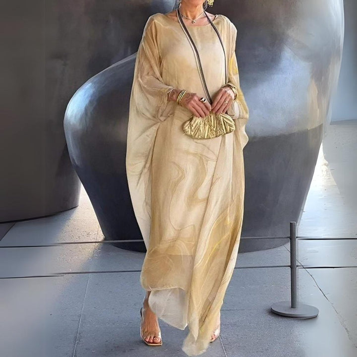 Emily | Elegant And Flowing Long-Sleeved Maxi Dress
