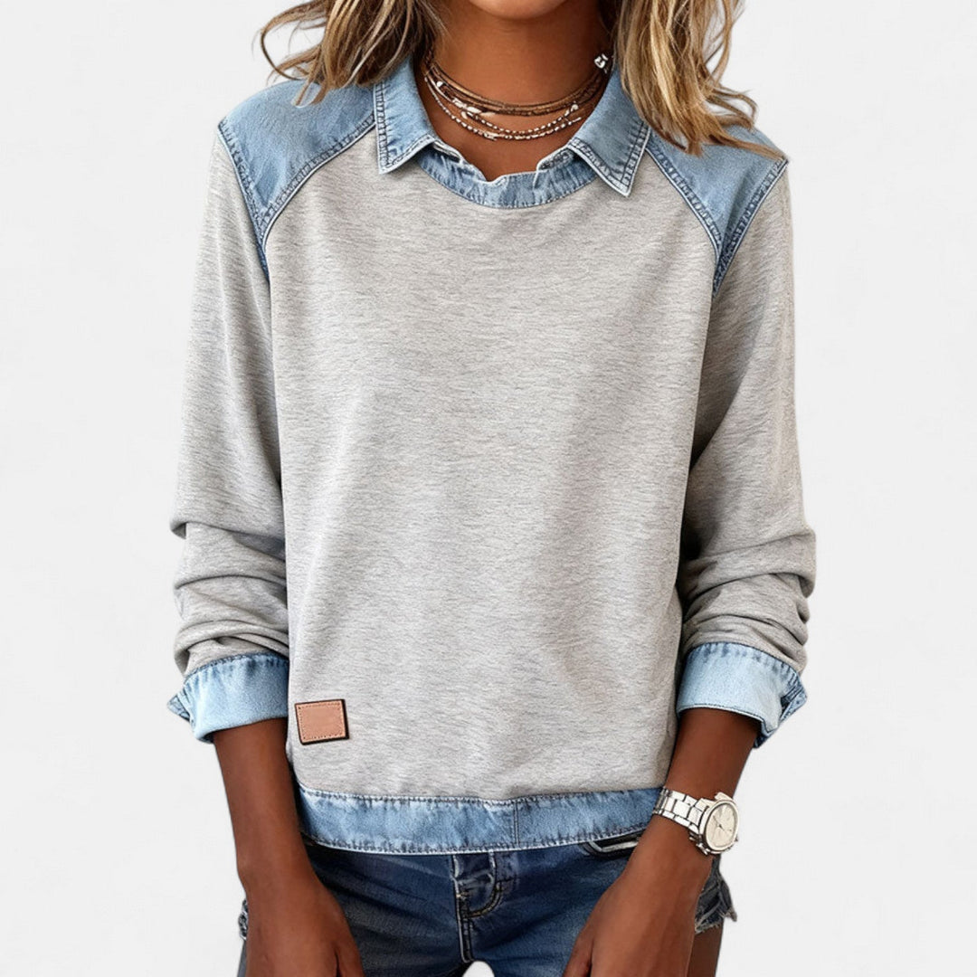 Isabella | Modern And Comfortable Long-Sleeve Knit Sweatshirt