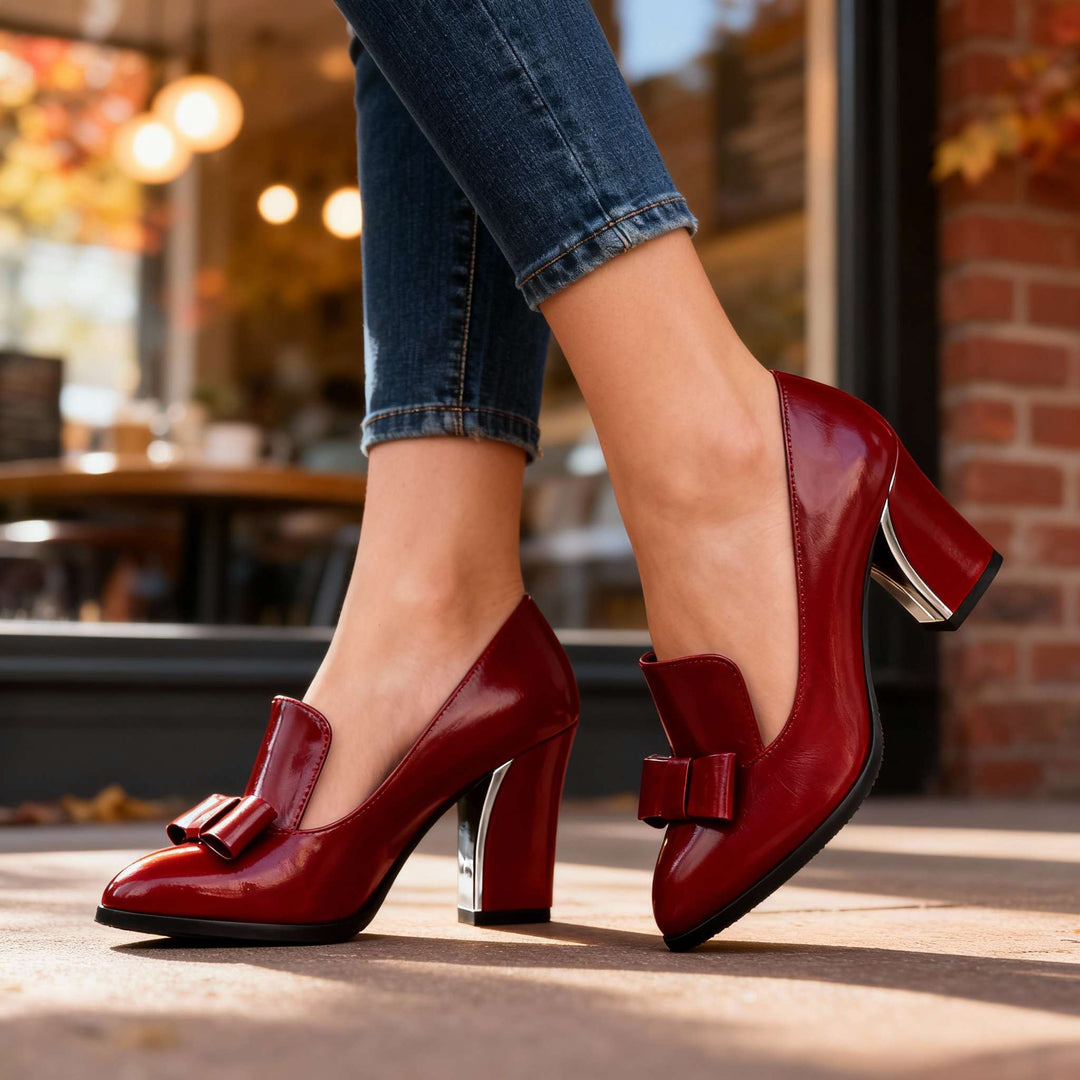 Addison | Elegant and Timeless Women's Block Heel Pumps 5