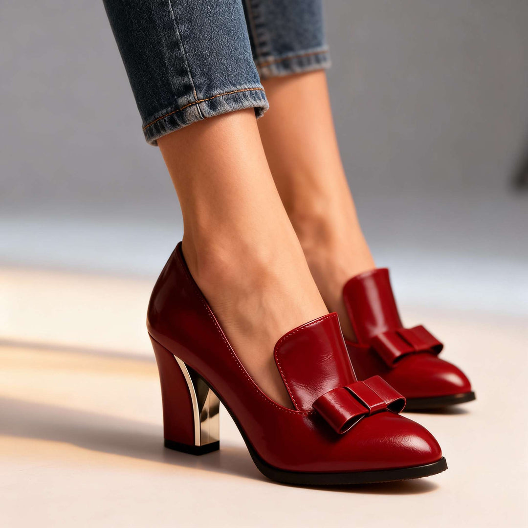 Addison | Elegant and Timeless Women's Block Heel Pumps 7