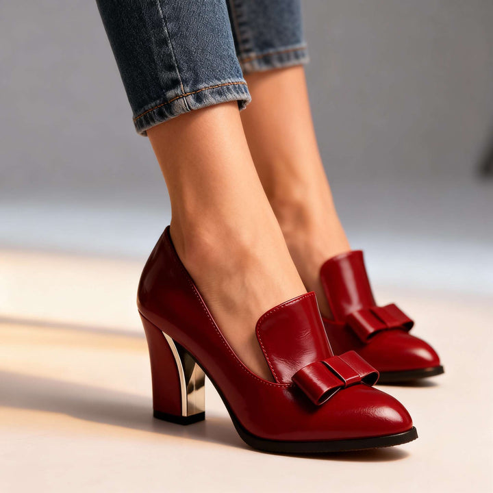 Addison | Elegant and Timeless Women's Block Heel Pumps 7