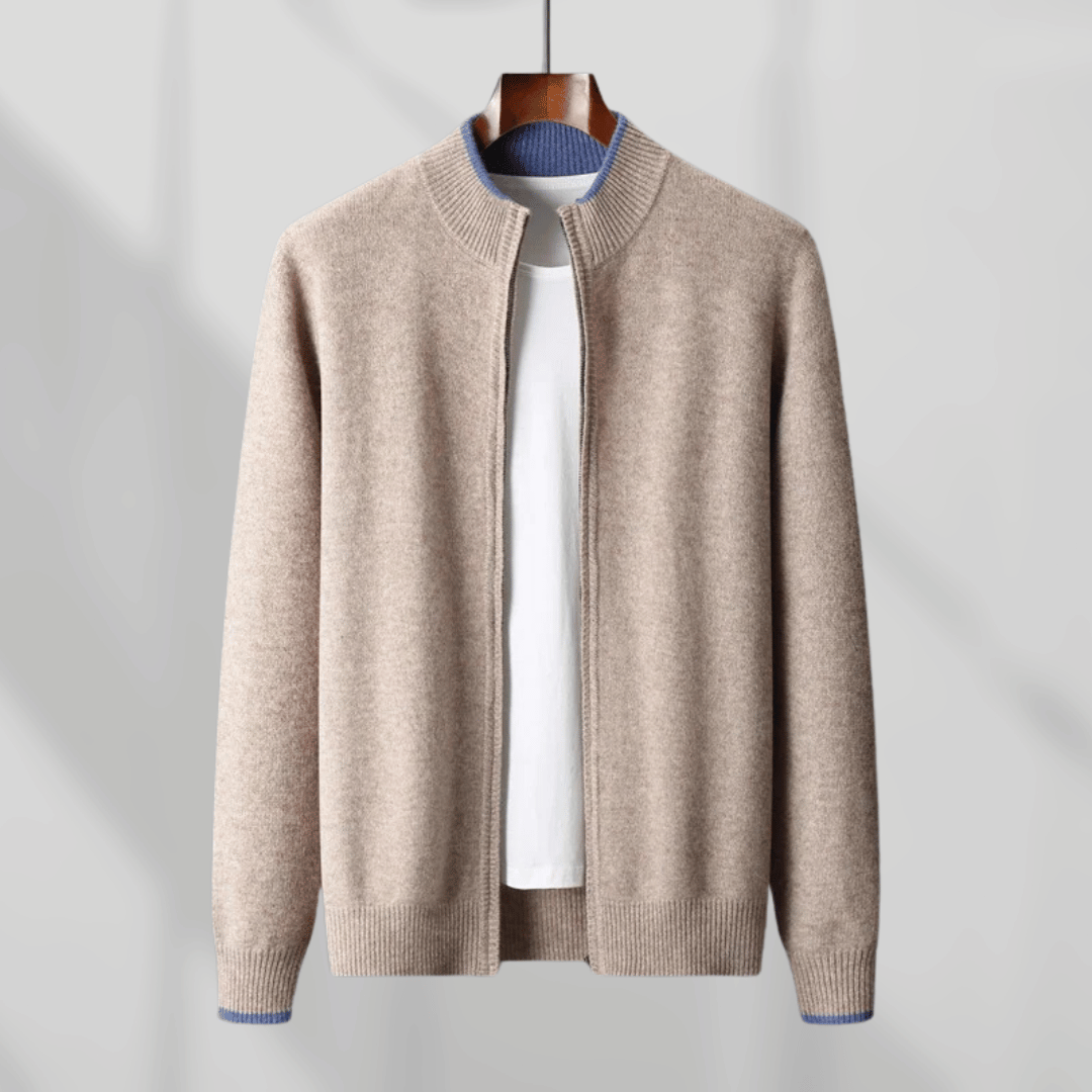 Aiden | Modern Cashmere Zip Jacket 0