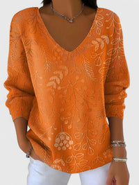 Julia | Relaxed And Elegant V-Neck Tunic Top