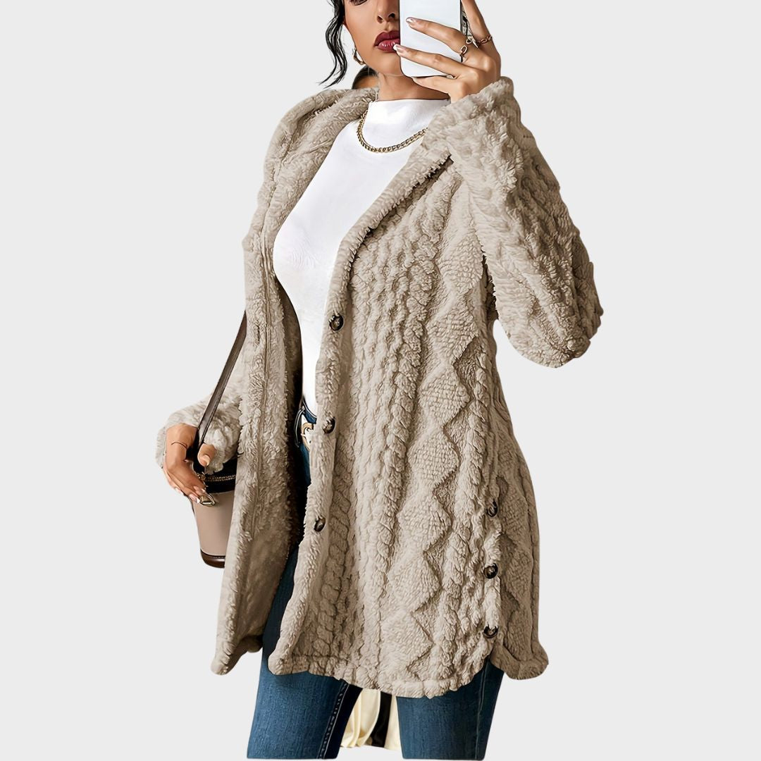 Alaia | Plush Hooded Cardigan for Cozy Comfort 1