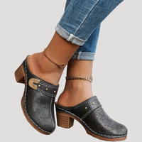 Freya | Elegant and Chic Embossed Women Clogs