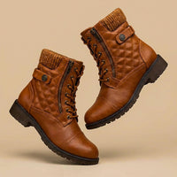 Elena | Sophisticated And Chic Quilted Leather Boots