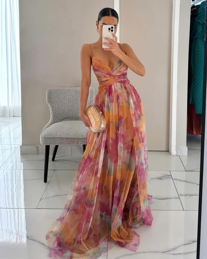 Amelia | Elegant Floral Maxi Dress for Women 0