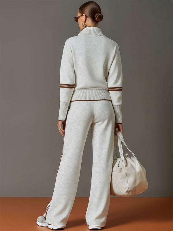Angelika | Premium Lounge Set with Flowing Wide-Leg Trousers 5