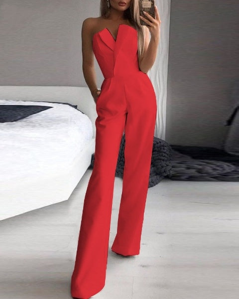 Anne | Elegant and Vibrant Sleeveless Jumpsuit 2