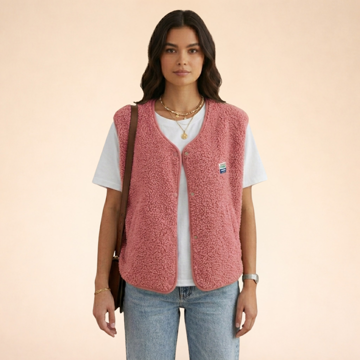 Aria | Cozy Sherpa Fleece Vest 1