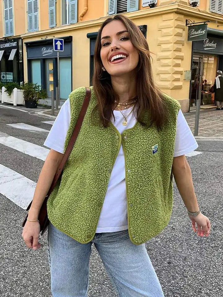 Aria | Cozy Sherpa Fleece Vest 3