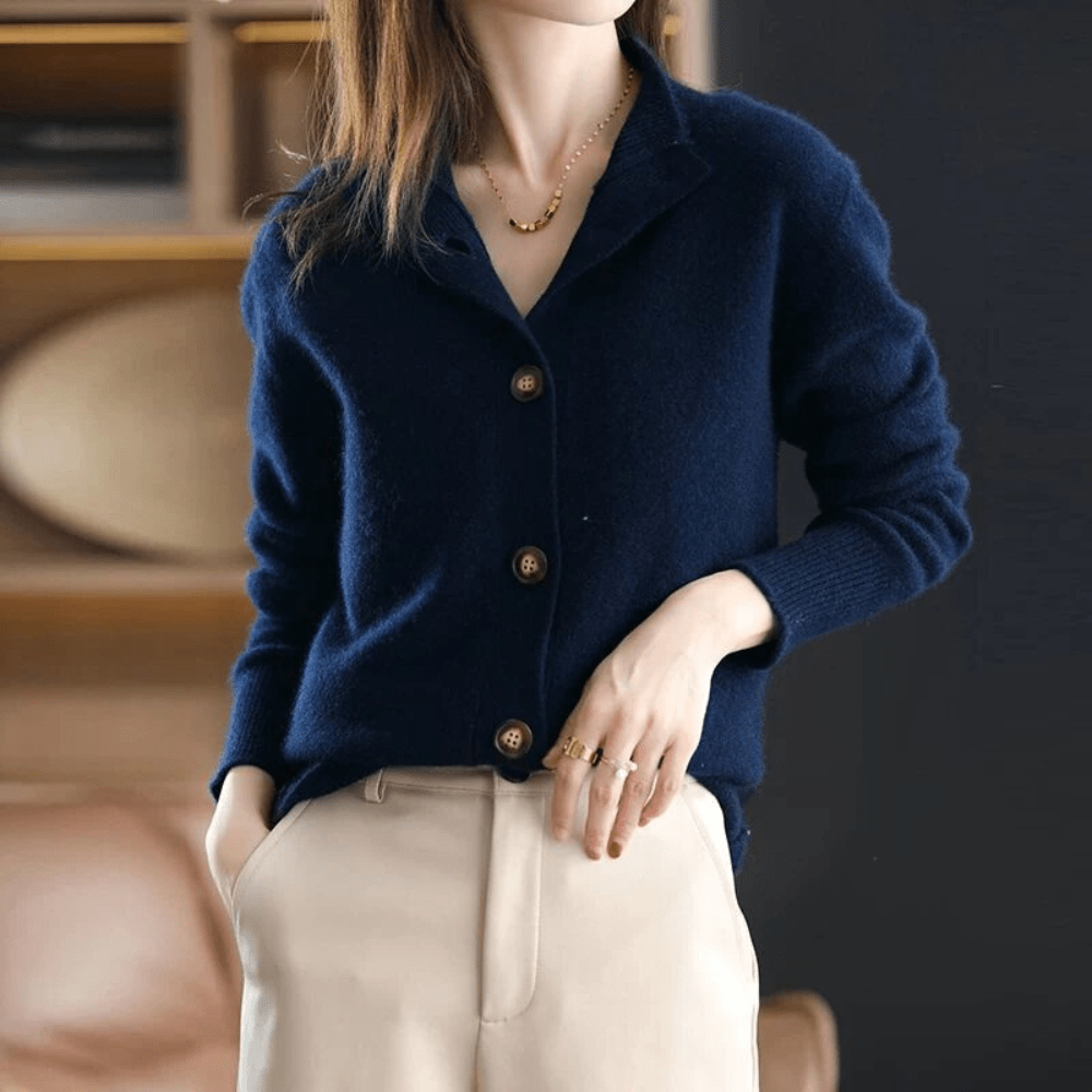 Aurelia | Premium and Soft Touch Cashmere Cardigan 4