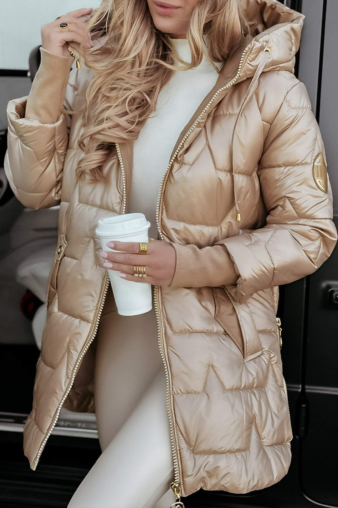 Ava | Casual capuchin winter jacket 9