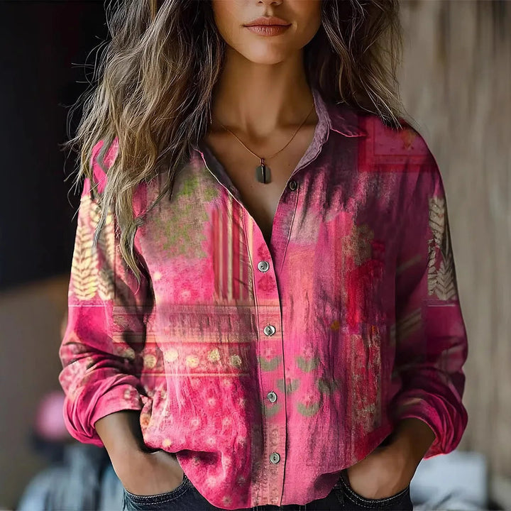 Eleanor | Relaxed and Vintage Botanical Printed Shirt