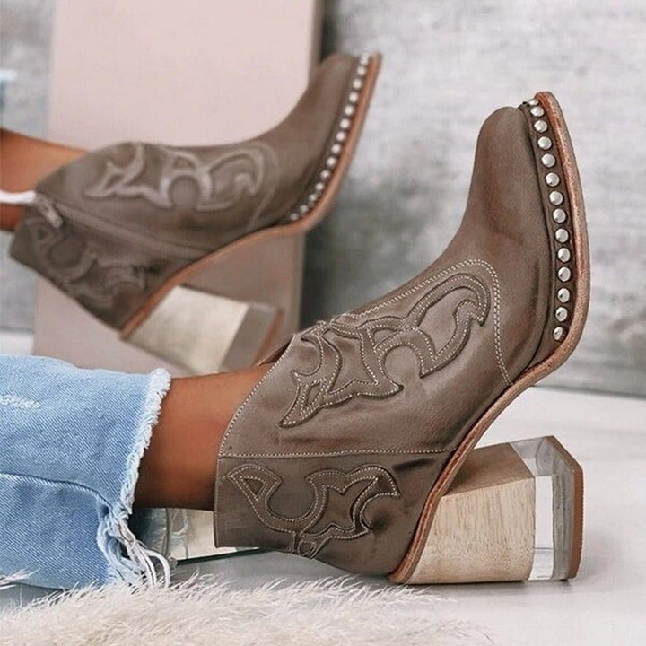 Bella | Classic Mid-Calf Stylish Western Cowboy Boots 2