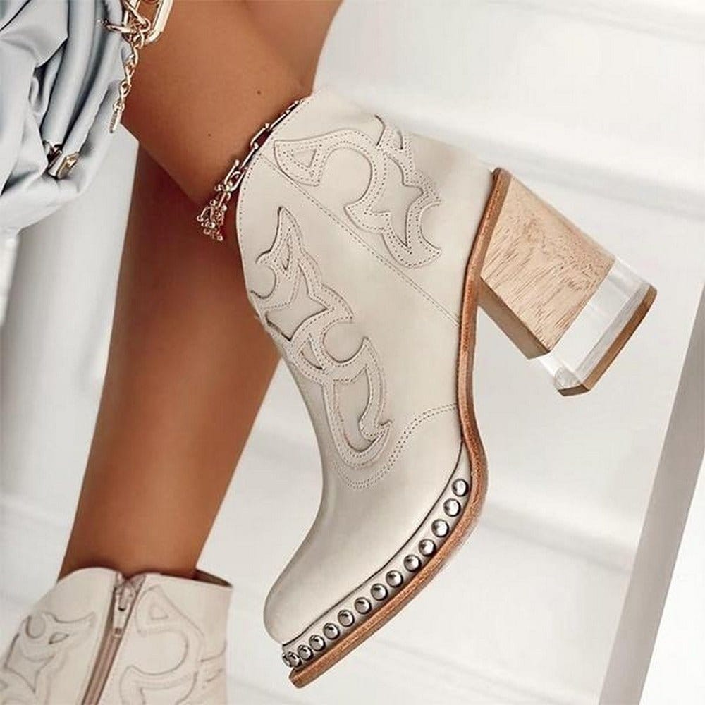 Bella | Classic Mid-Calf Stylish Western Cowboy Boots 4