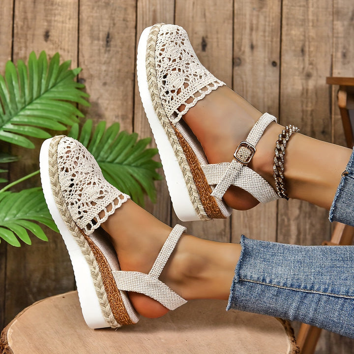 Bella | Lightweight Adjustable Arch-Relief Walking wedge Sandals 8