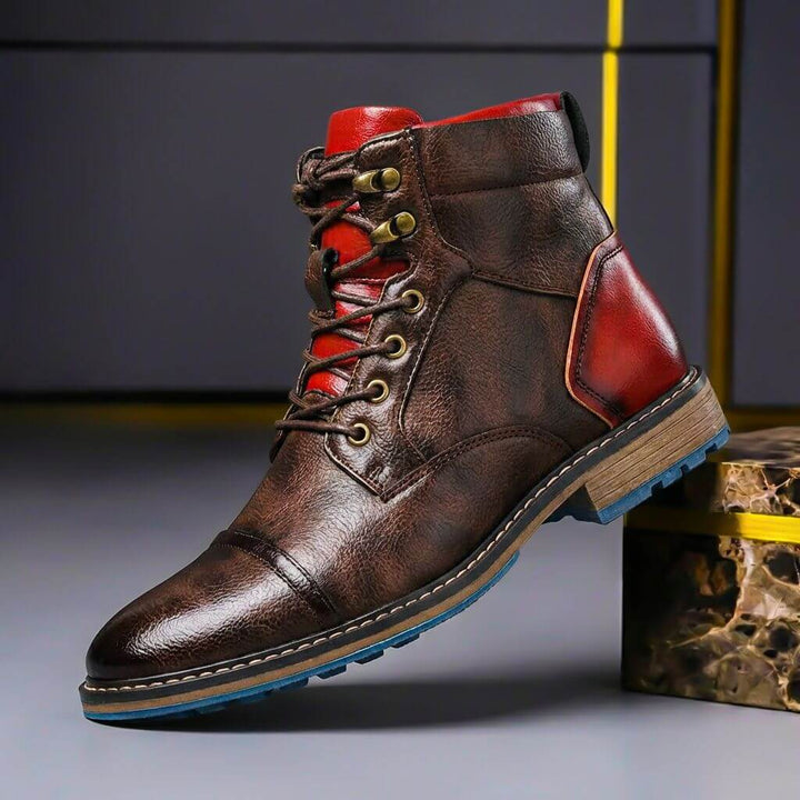 Benjamin | Refined  And Premium Two-Tone Leather Boots 0