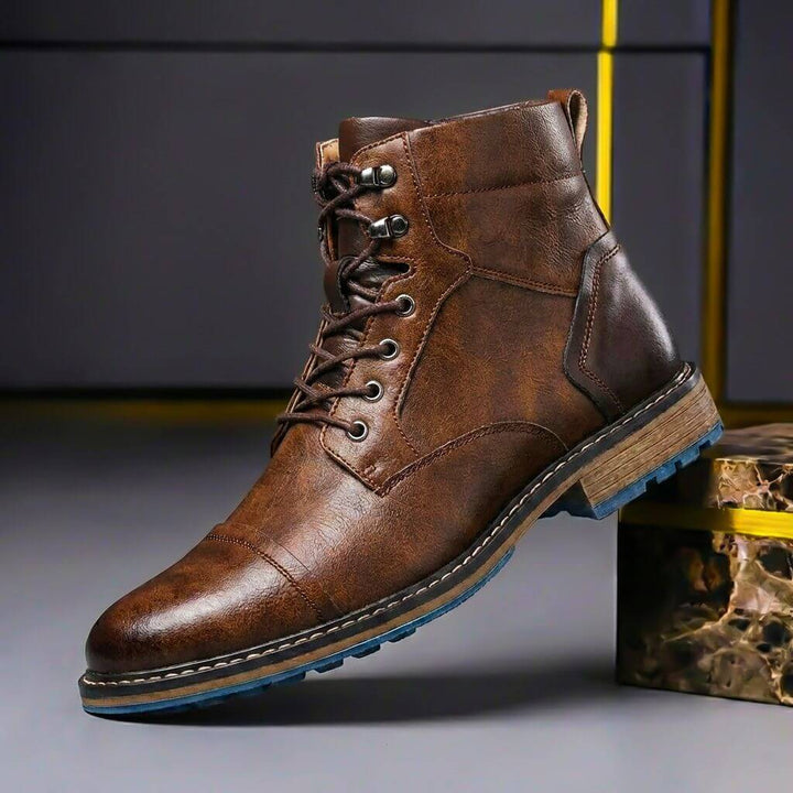 Benjamin | Refined  And Premium Two-Tone Leather Boots 1