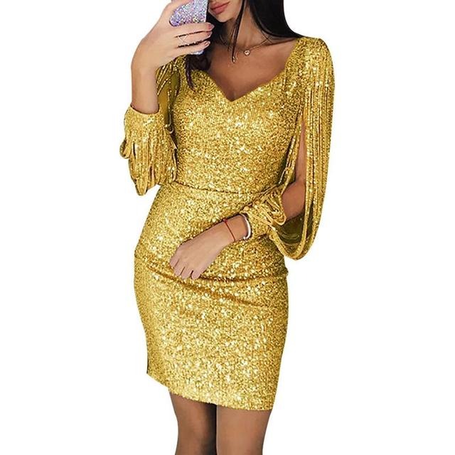 Calista | Sparkling Sequin V-Neck Homecoming Dress 5
