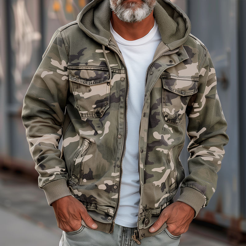 Cameron | Camouflage Cargo Jacket for Urban Exploration 6