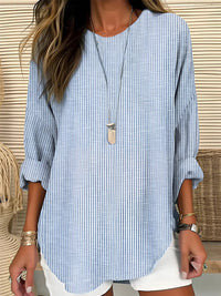 Isabella | Versatile Long-Sleeve Striped Blouse