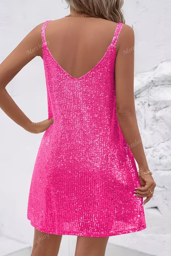 Camila | Shimmering Sequin Mini Party Dress 7
