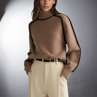 Elena | Soft And Comfortable Women's Turtleneck Knit Sweater