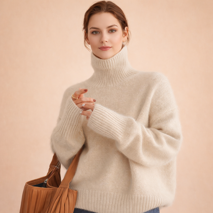 Celia | Women's Cashmere Sweater – Soft, Elegant & Warm Turtleneck 0