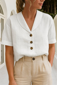 Grace | Comfortable And  Refined Short Sleeve Blouse