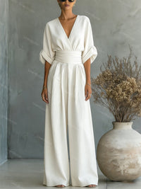 Sofia | Elegant And Stylish Women's V-Neck Jumpsuit