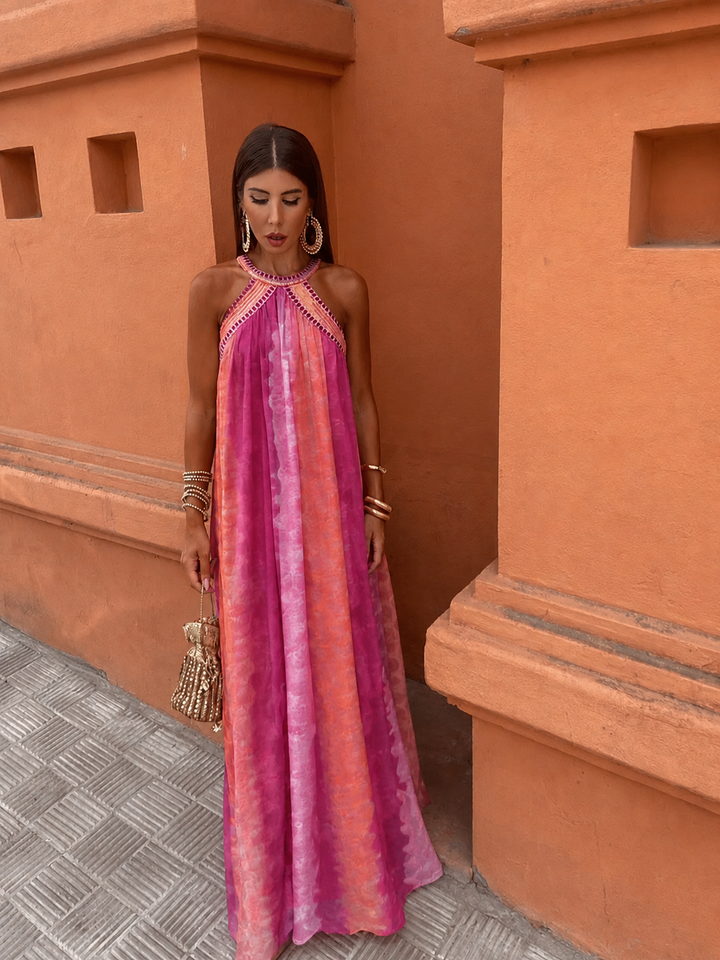 Chloe | Chic Ombre Gradient Wedding Guest Dress 1