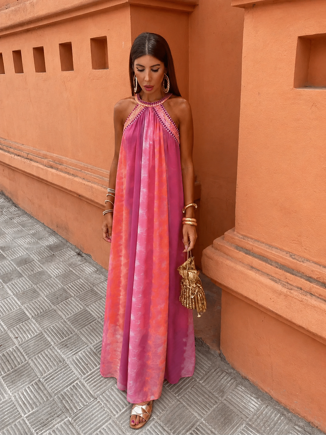 Chloe | Chic Ombre Gradient Wedding Guest Dress 4