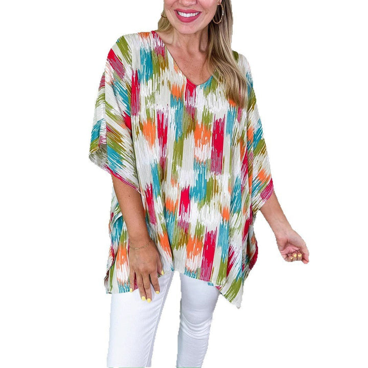 Chloe | Comfortable And Vibrant abstract print tunic top 5
