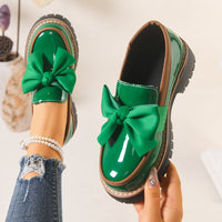 Mocassins plateforme à nœud stylés et confortables