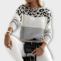 Camille | Stylish Leopard Print Winter Sweater