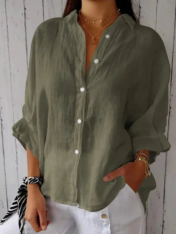 Dahlia | Lightweight Chic Linen Blouse 0