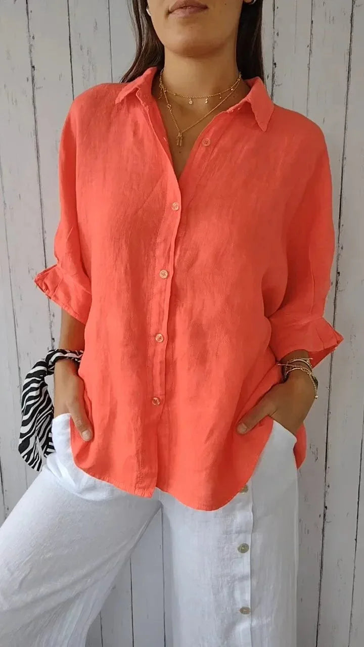 Dahlia | Lightweight Chic Linen Blouse 2
