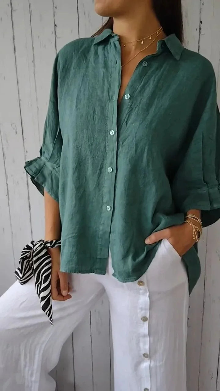 Dahlia | Lightweight Chic Linen Blouse 3