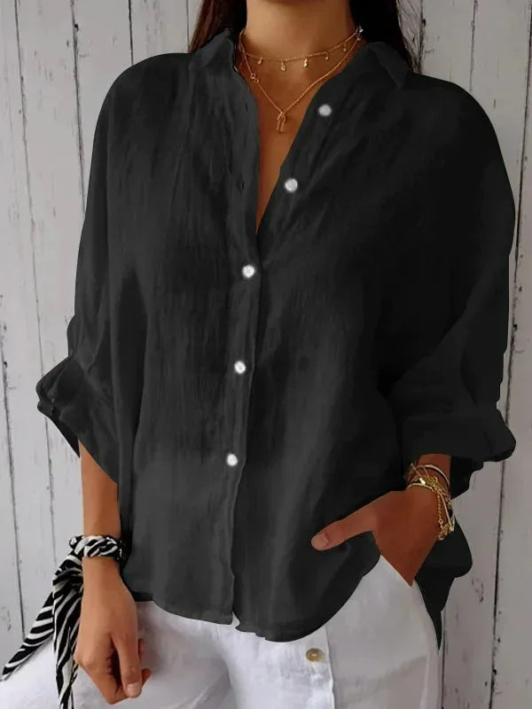 Dahlia | Lightweight Chic Linen Blouse 4