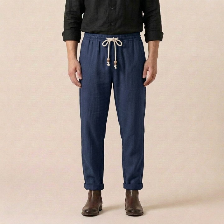 Daniel | Lightweight and Breathable Linen Summer Trousers 1