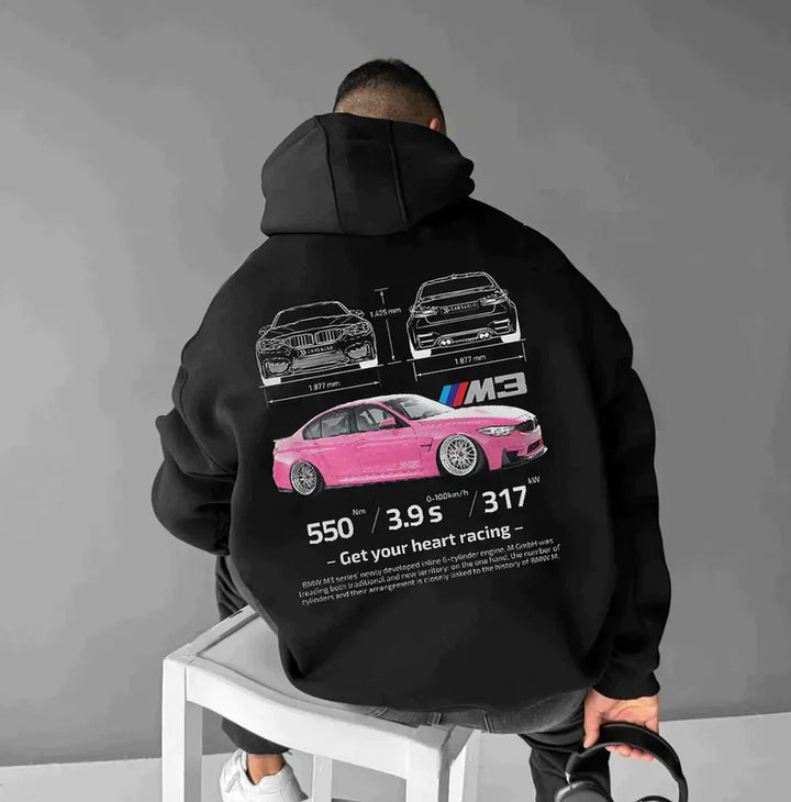 Declan | Oversized Hoodie – Soft Fabric, Automotive Design for Car Enthusiasts 6