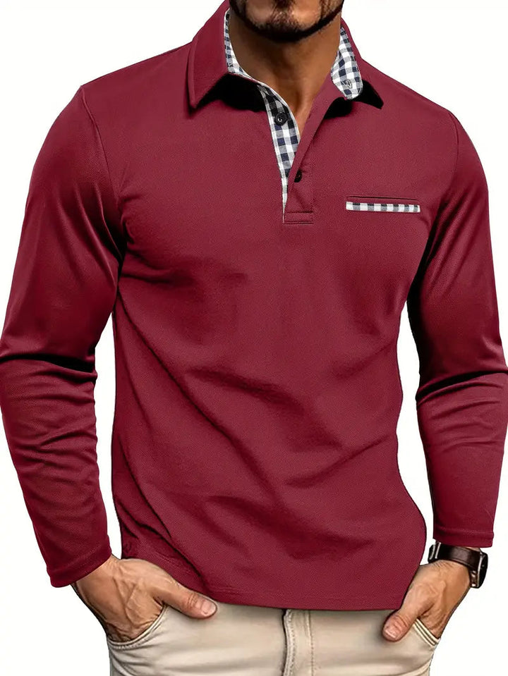 Derek | Men’s Long Sleeve Polo Shirt 0