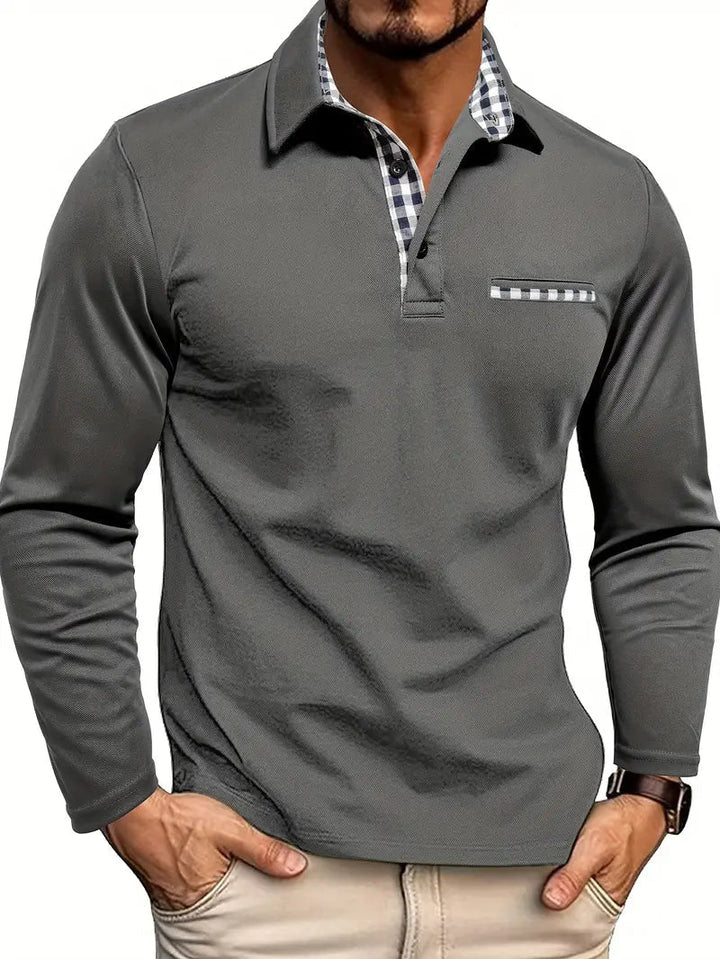 Derek | Men’s Long Sleeve Polo Shirt 1