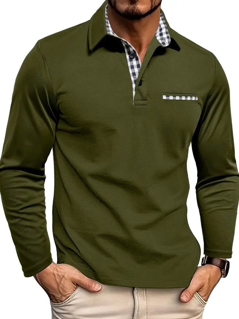Derek | Men’s Long Sleeve Polo Shirt 2