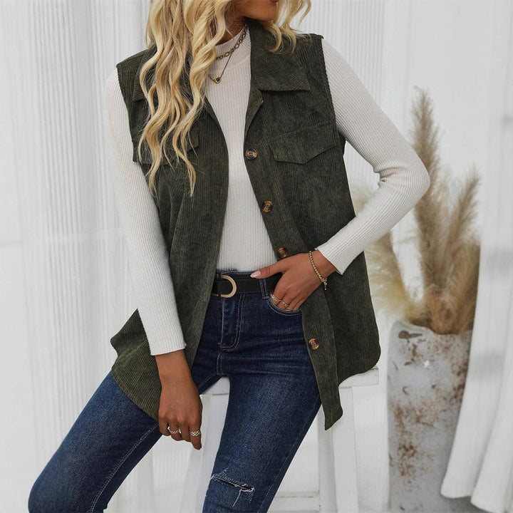 Drune | Vest Shirt Soft ribbed texture Loose fit Buttons and chest pockets 1