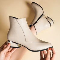 Emma | Sophisticated and Elegance Low Heel Ankle Boots