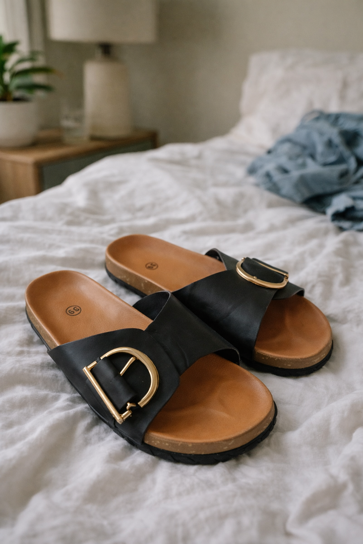Elena | Stylish And Comfortable Buckled Slip On Sandals 2